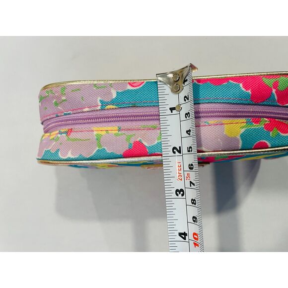 ~ Lilly Pulitzer Makeup Bag Snapdragon Floral Estée Lauder Flower Cosmetics Case - Picture 6 of 14
